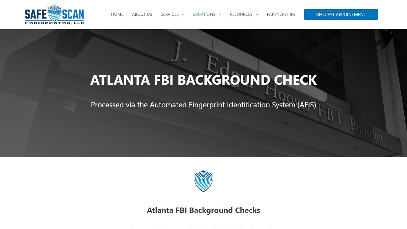 Atlanta FBI Background Checks - Safe Scan Fingerprinting